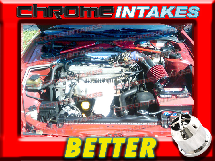 CF BLACK RED AIR INTAKE KIT FOR 90-99 TOYOTA CELICA ST//GT//GTS 1.6 1.6L 1.8L 2.2L