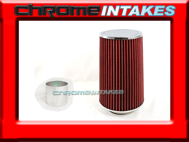 RED 4/"-4.5/" AIR INTAKE//PIPING RUBBER REDUCER COUPLER FOR DODGE//JEEP