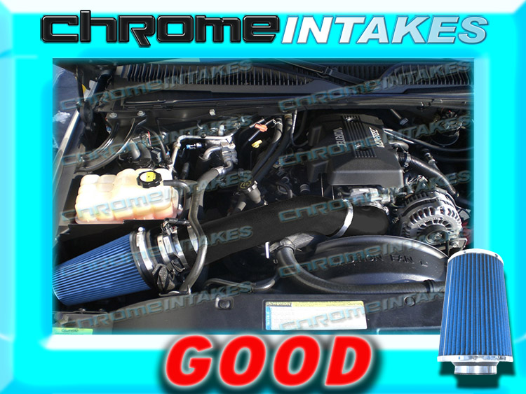 WB 99-06 07 CHEVY//GMC//CADILLAC TRUCK//SUV 4.8//5.3//6.0 COLD AIR INTAKE BLK RED+K/&N