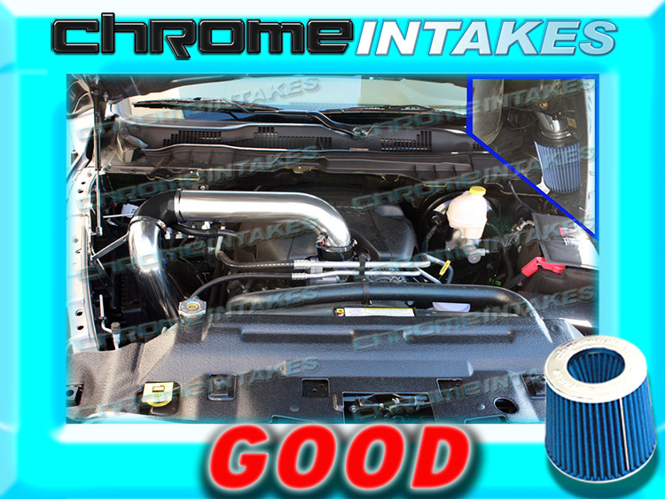 02-10 DODGE RAM 1500 2500 3500 3.7L 4.7L 5.7L COLD AIR INTAKE+K/&N Blue Red