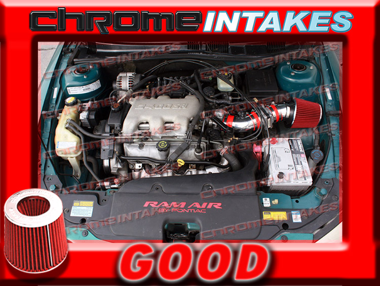 RED 96 97 98 BUICK SKYLARK//OLDSM ACHIEVA//PONTIAC GRAND AM 3.1L V6 AIR INTAKE TB