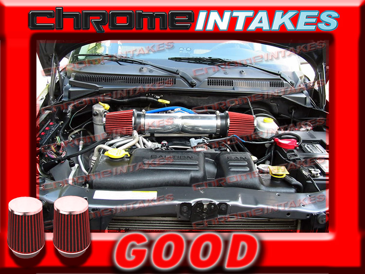 RED DUAL 2003-2009//03-09 DODGE RAM//DURANGO//ASPEN 5.7L V8 HEMI TWIN AIR INTAKE