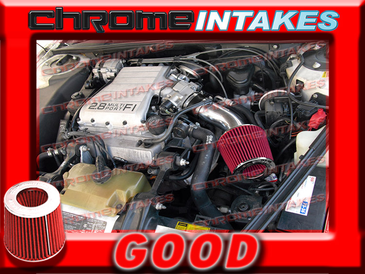 BLACK BLUE 88 89 90 91-93 PONTIAC GRAND PRIX 2.8 2.8L//3.1 3.1L V6 AIR INTAKE KIT