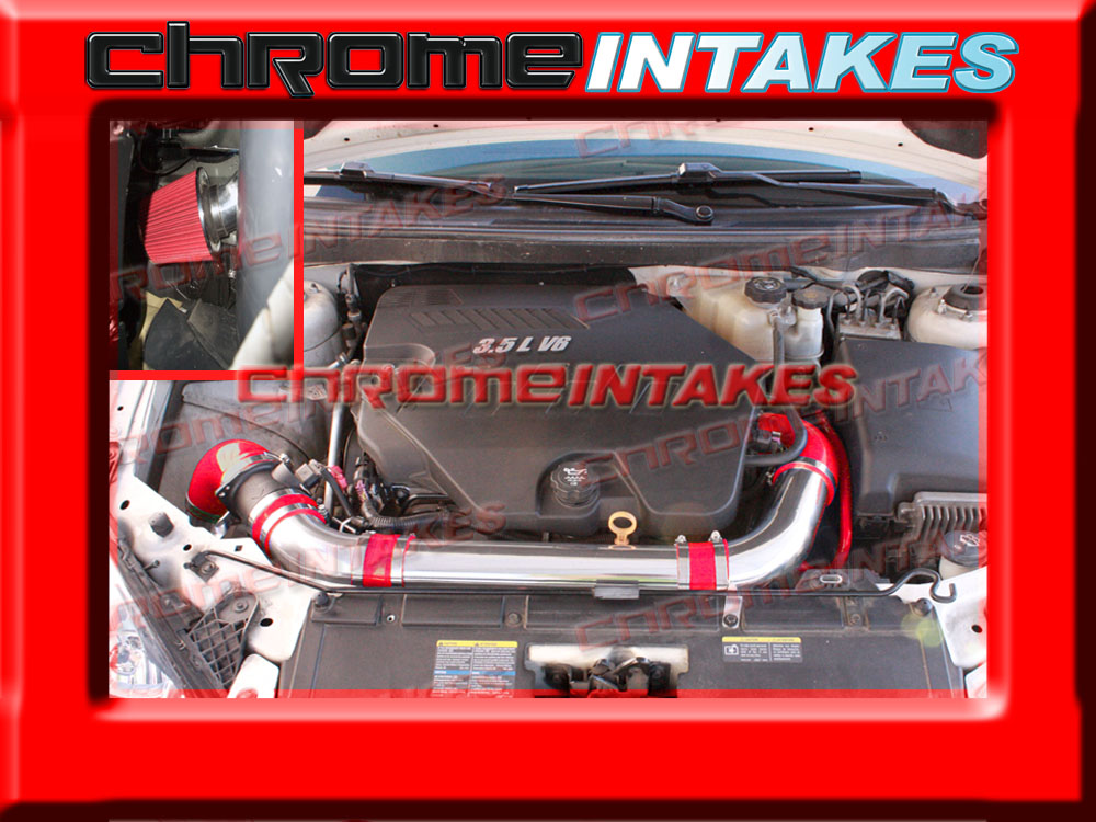 CF RED 06 07 08 09 CHEVY MALIBU//PONTAIC G6 3.9 3.9L V6 FULL AIR INTAKE KIT