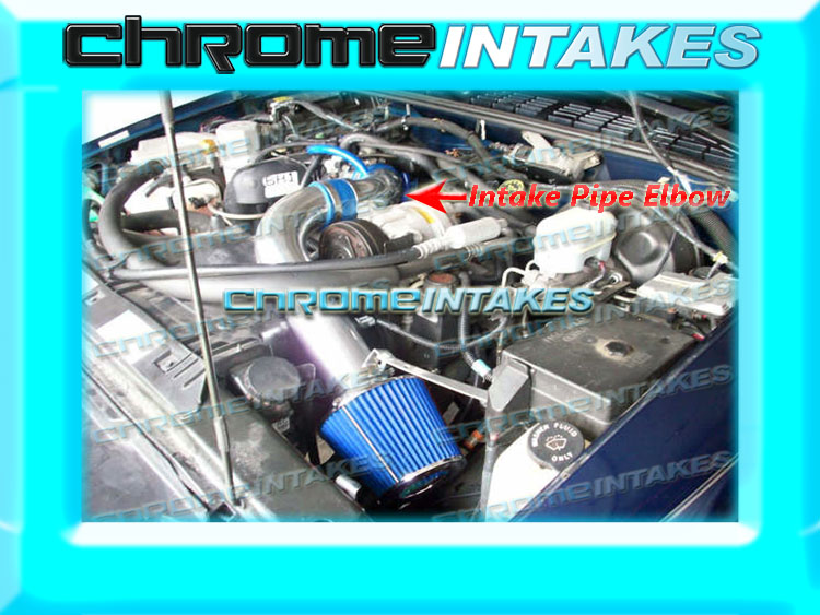 BLACK BLUE 94 95 96 97 CHEVY S10 XTREME//HOMBRE//SONOMA 2.2L COLD AIR INTAKE 3/"